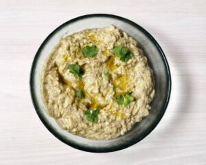 pasta de berenjena, receta saludable vegetariana