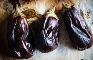 berenjenas asadas, receta saludable vegetariana