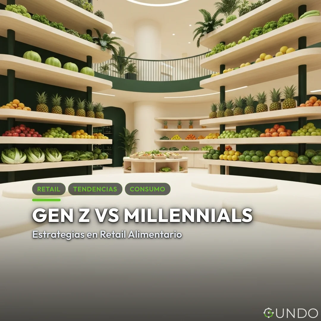 retail alimentario - Gen Z vs Millennials